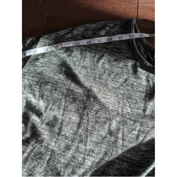 Aritzia Wilfred Free Long Sleeve Green Gray Space Blouse Women's Sz S Boho Beach - Picture 7 of 8